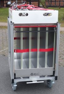 Beladung Rollcontainer Schlauch